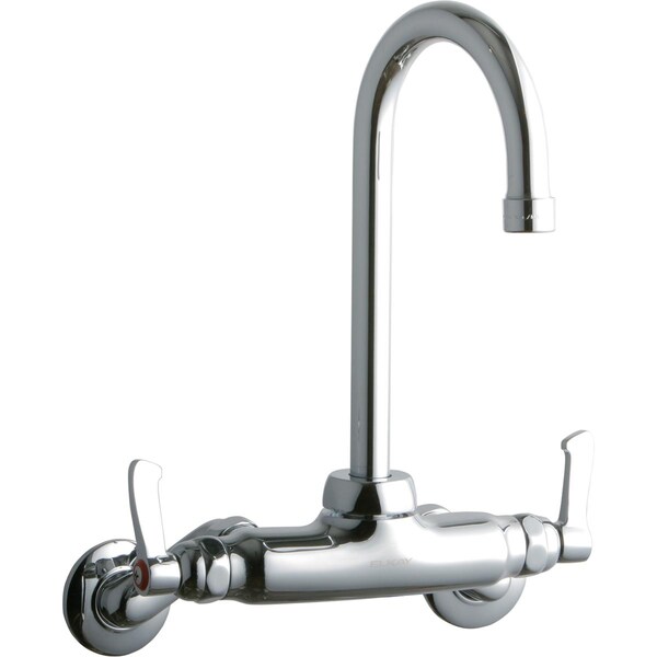Elkay Elkay Wall Mnt 4In, Gn 5In Spt, Lvr Hndl, 2In, 2In Hw Chrome LK945GN05L2T - main